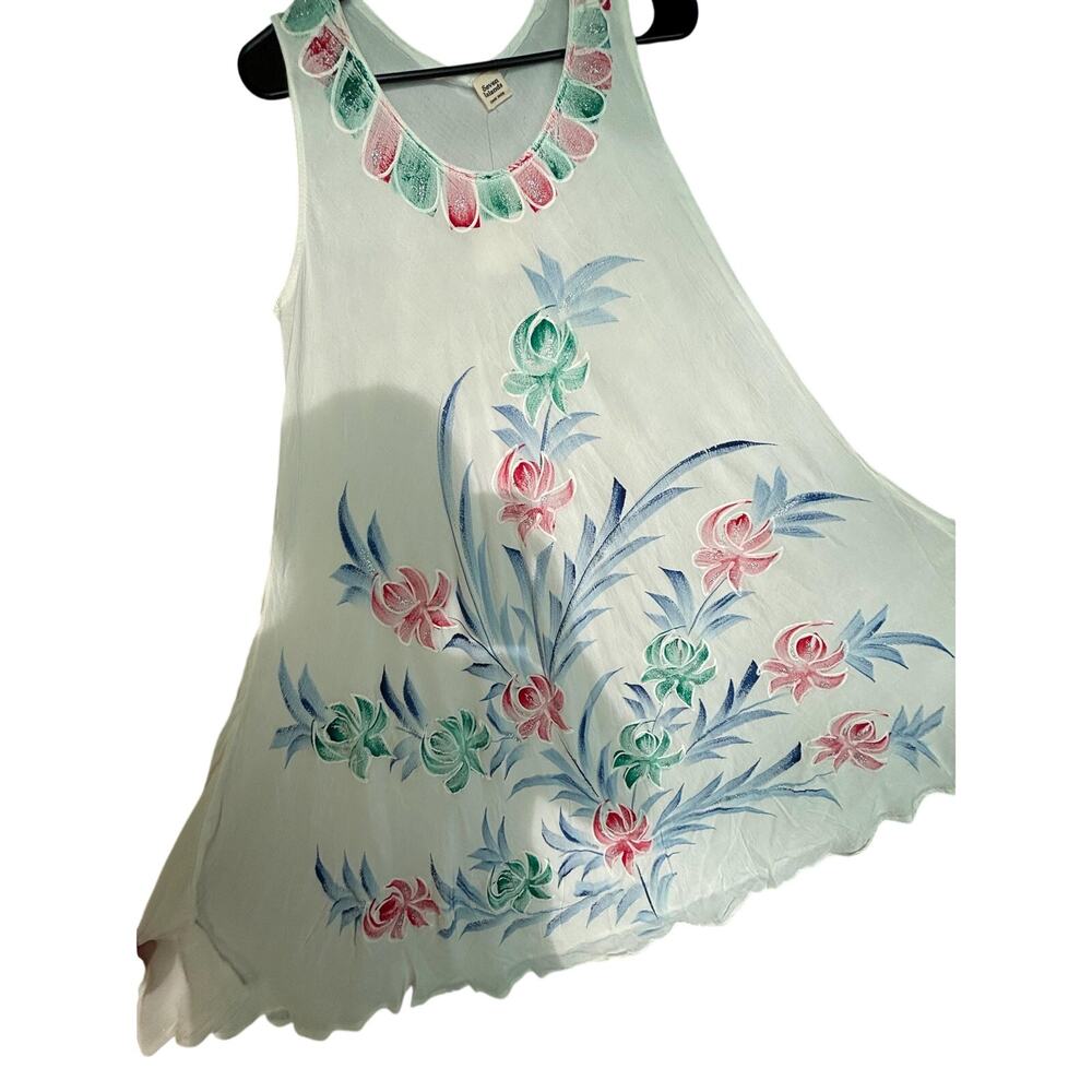 Seven Islands Beach Pool Cover Up Dress One Size Woman’s Floral Flowers NWT